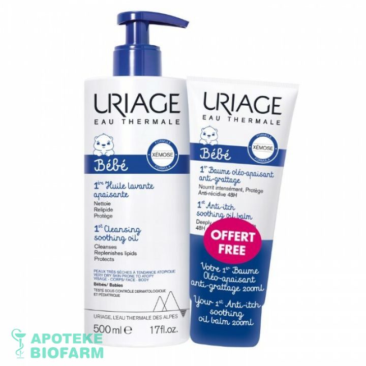 Uriage Bebe Uljana Kupka 500Ml+Balzam 200Ml