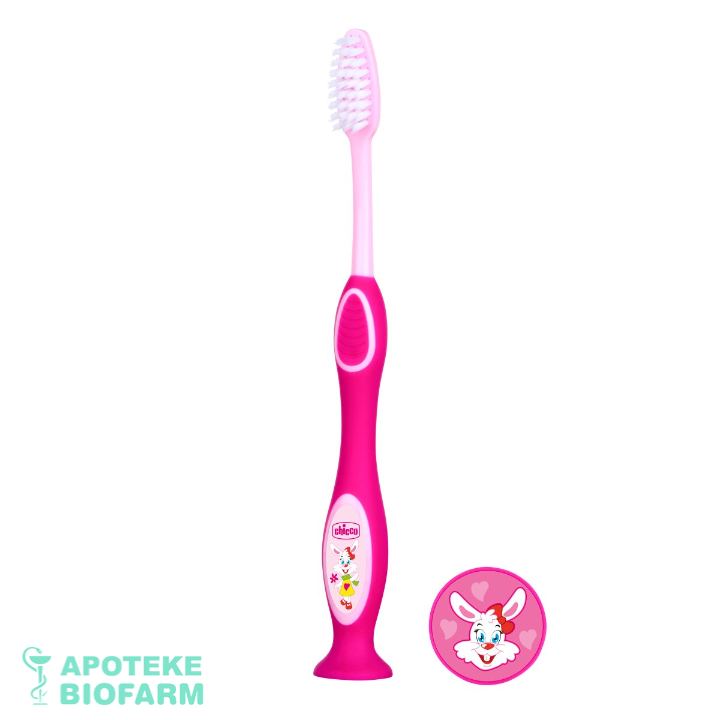 CHICCO ČETKICA ZA ZUBE GIRL 3-6G Chicco Četkica Za Zube Girl 3-6G