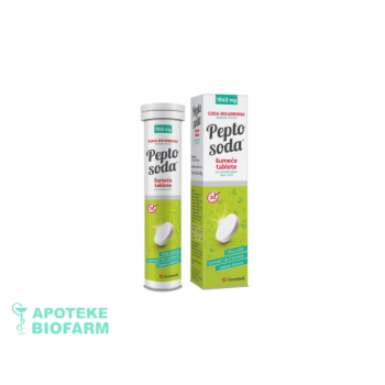 PEPTO SODA ŠUMEĆE TABLETE MINT A20