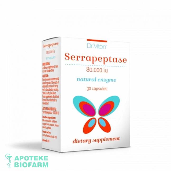 Dr Viton Serrapeptase 80 000 I.j. A30
