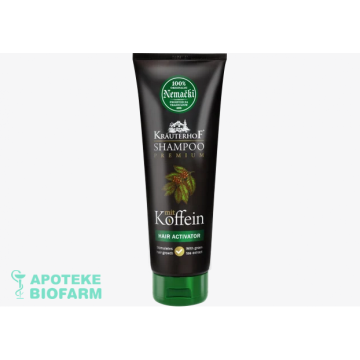 KRAUTERHOF ŠAMPON KOFFEIN GREEN TEA 250ML Krauterhof Šampon Kofein-Green Tea 250Ml