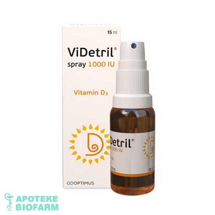 VIDETRIL sprej 1000i.j 15ml Videtril Sprej 1000I.j 15Ml
