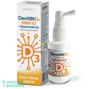 DEVITIN D3 1000 IU +ZN SPREJ 30ML