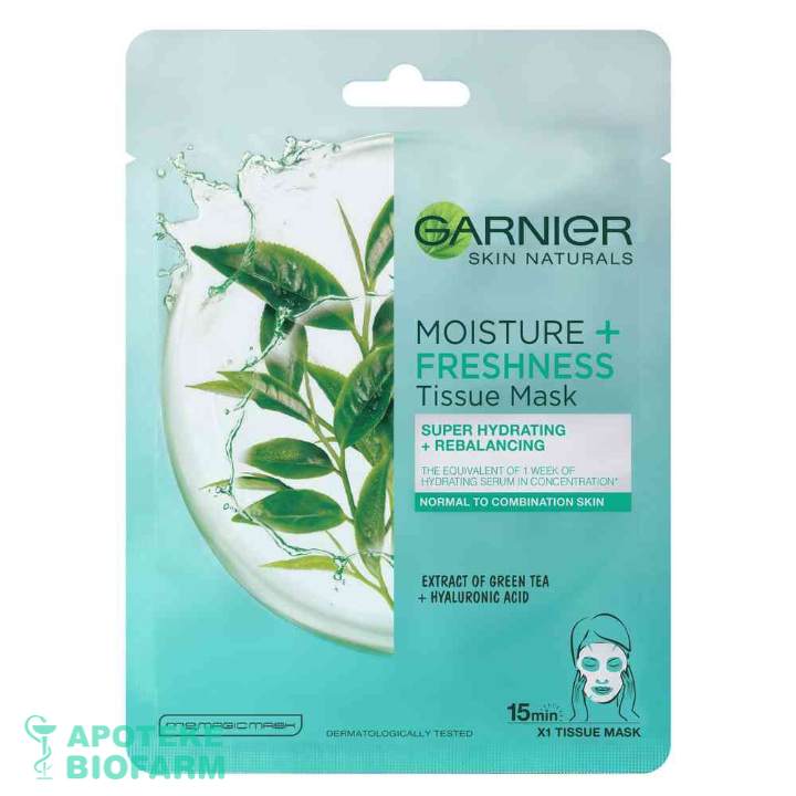 Garnier Skin Natural Maska Za Lice U Maramici Green Tea 28G