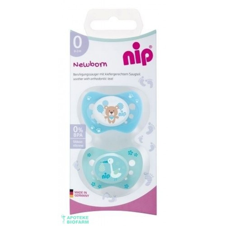 NIP FAMILY VARALICA NEWBORN SILIKON 0-2M BOY A2 Nip Family Varalica Newborn Silikon 0-2M Boy A2