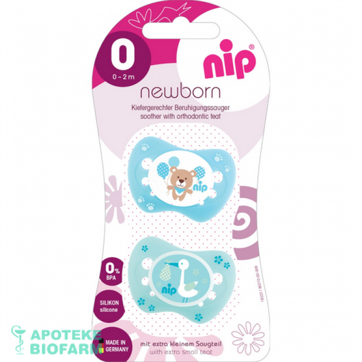 NIP FAMILY VARALICA NEWBORN SILIKON 0-2M GIRL A2 Nip Family Varalica Newborn Silikon 0-2M Girl A2