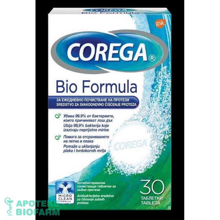 Corega Tablete Bioformula A30 Kutija