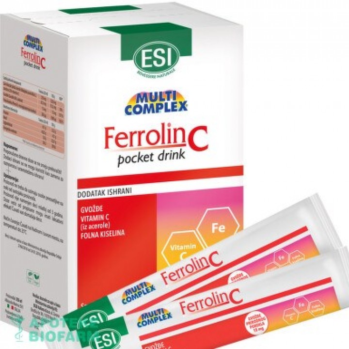 Esi Ferrolin C Pocket Drink Rastvor 24X20Ml Kutija
