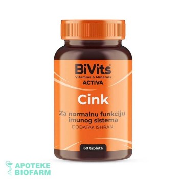 BIVITS ACTIVA CINK TABLETE A60 BIVITS ACTIVA CINK TABLETE A60