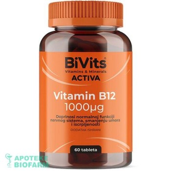 BIVITS ACTIVA B12 TABLETE A60 BIVITS ACTIVA B12 TABLETE A60