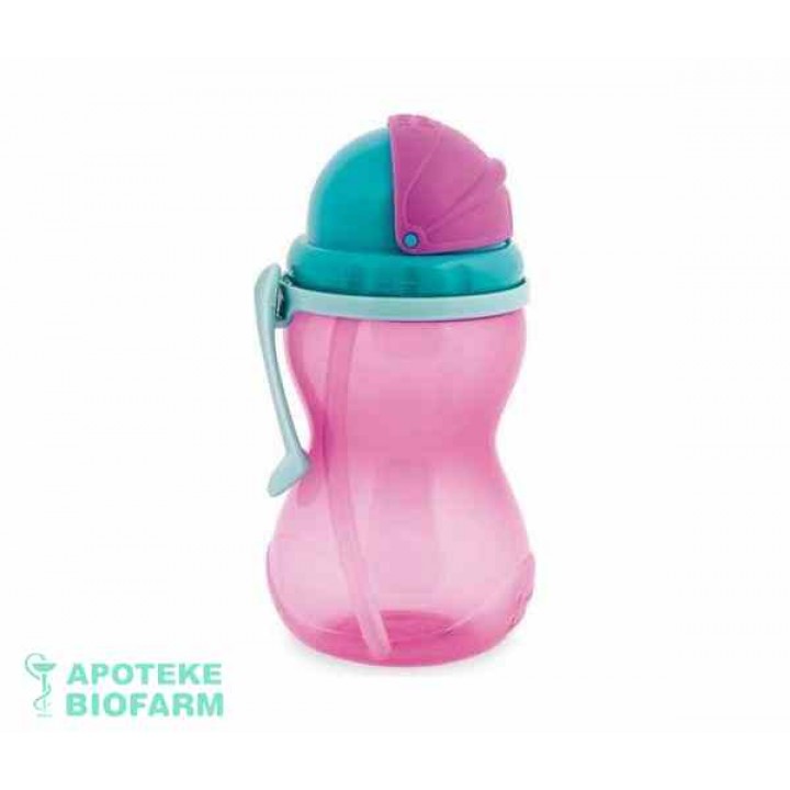 Canpol Flasica Sportska Sa Slamkom Pink