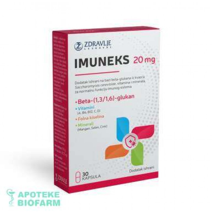 IMUNEKS KAPSULE 30x20MG Imuneks Cps. 30X20Mg