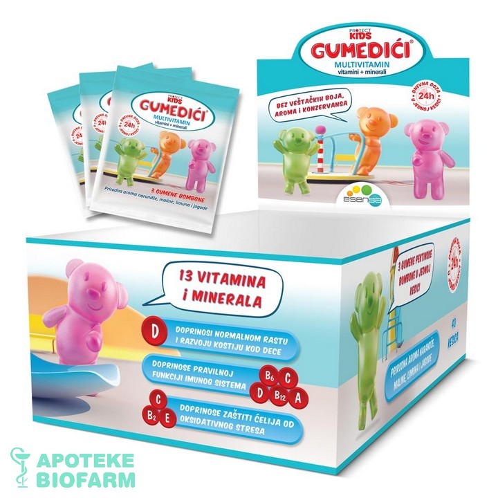 Gumedići Multivitamin Kesice 40X3 Kutija