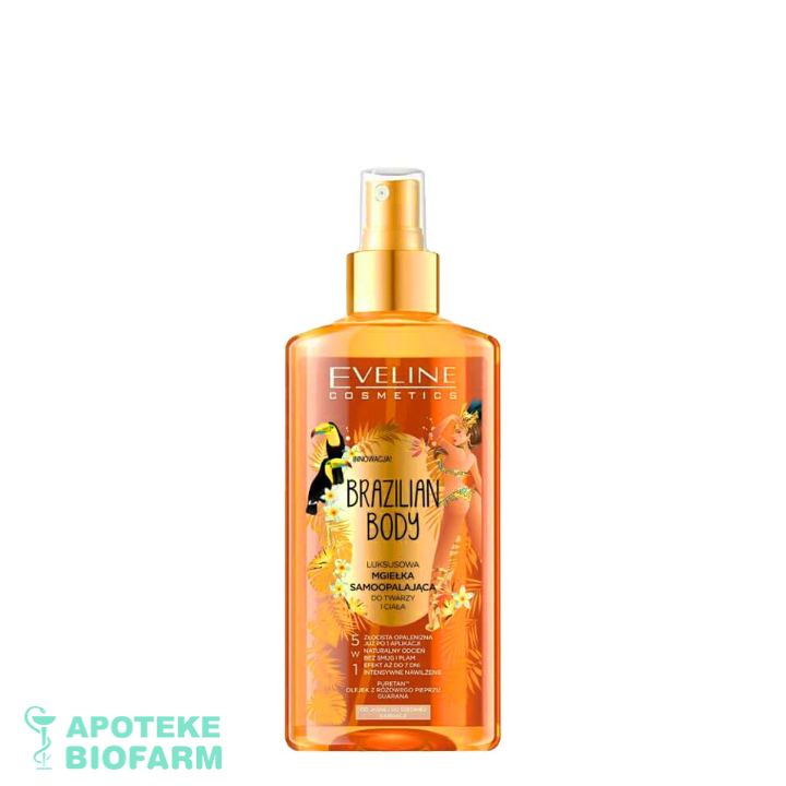 EVELINE SPREJ ZA SAMOPOTAMNJIVANJE BRAZILIAN BODY 150ML Eveline Sprej Za Samopotamnjivanje Brazilian Body 150Ml
