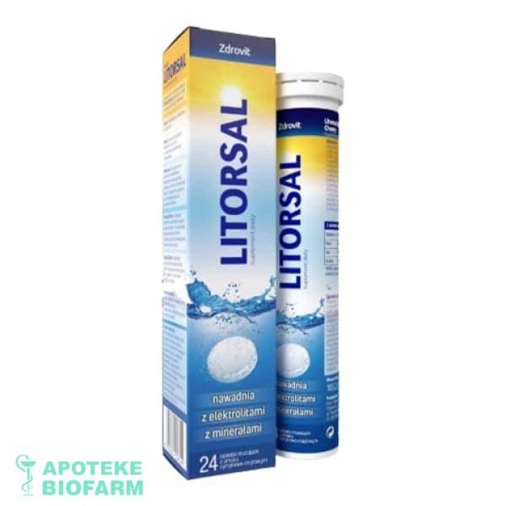 ZDROVIT LITORSAL ŠUMEĆE TABLETE A24 Zdrovit Litorsal Eff Tbl A24