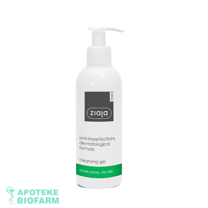 Ziaja Med Gel Za Ciscenje Lica Protiv Nesavrsenosti 200Ml 0409