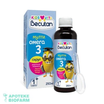 BECUTAN KIDS VITS SIRUP MULTIOMEGA 250ML BECUTAN KIDS VITS SIRUP MULTIOMEGA 250ML