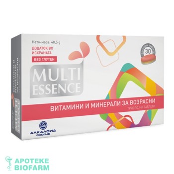 MULTI ESSENCE VITAMINI I MINERALI TABL. A30 MULTI ESSENCE VITAMINI I MINERALI TABL. A30