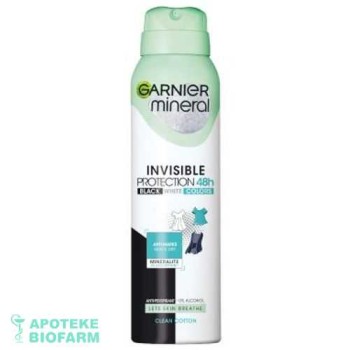GARNIER MINERAL INVISIBLE BLACK SPREJ 150ML