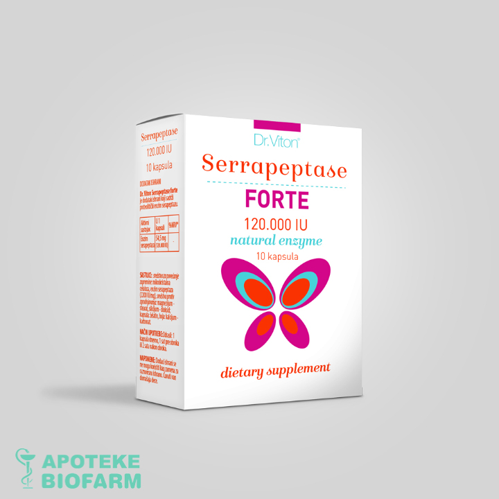 Dr Viton Serrapeptase Forte 120 000 I.j. A10