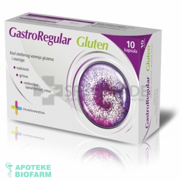 GASTROREGULAR GLUTEN CAPS A10 Gastroregular Gluten Caps A10