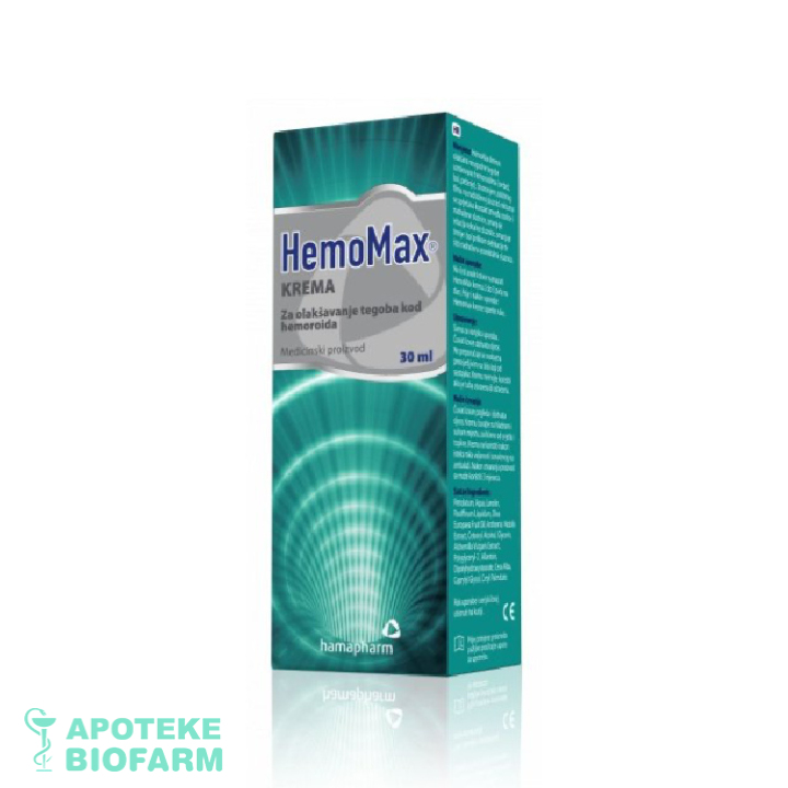 HEMOMAX KREMA 30ML Hemomax Krema 30Ml