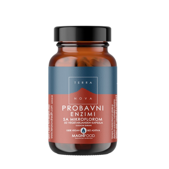 TERRANOVA PROBAVNI ENZIMI SA MIKROFLOROM A 50CPS. Terranova Probavni Enzimi Sa Mikroflorom A 50Cps.