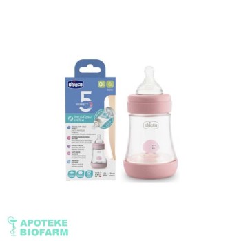 CHICCO FLAŠICA P5 ROZE 0+ 150 ml CHICCO FLAŠICA P5 ROZE 0+ 150 ml