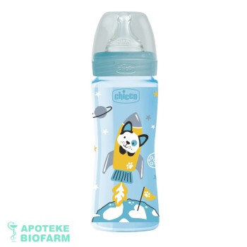 CHICCO WB FLAŠICA PLASTIČNA silikon, plava 330 ml CHICCO WB FLAŠICA PLASTIČNA silikon, plava 330 ml