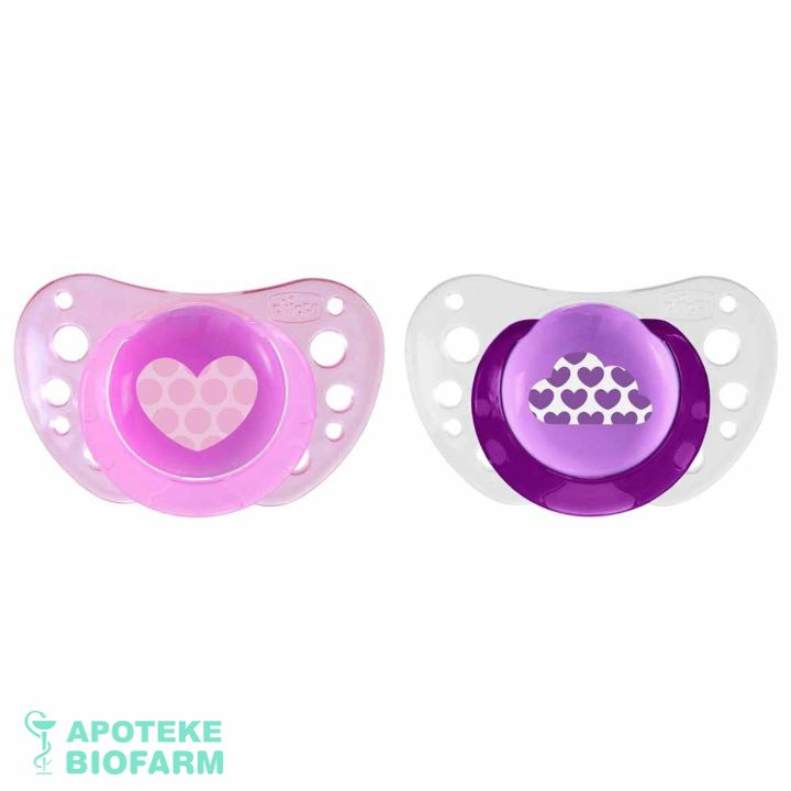CHICCO VARALICA PHYSIO AIR silikonska roze 6-16 m 2 kom Chicco Laža Physio Air Silikonska Roze 6-16 M 2 Kom