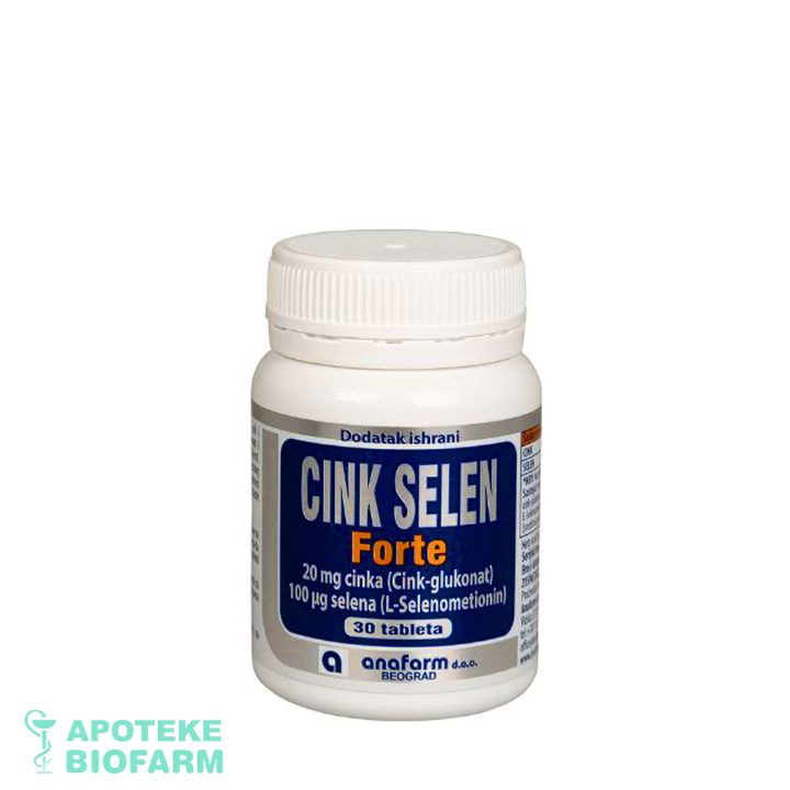 Cink Selen Forte Tbl 30X(20Mg+100Mcg)