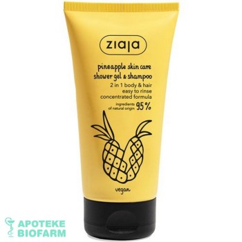 ZIAJA GEL ZA TUSIRANJE ANANAS 160 ML 1886 ZIAJA GEL ZA TUSIRANJE ANANAS 160 ML 1886