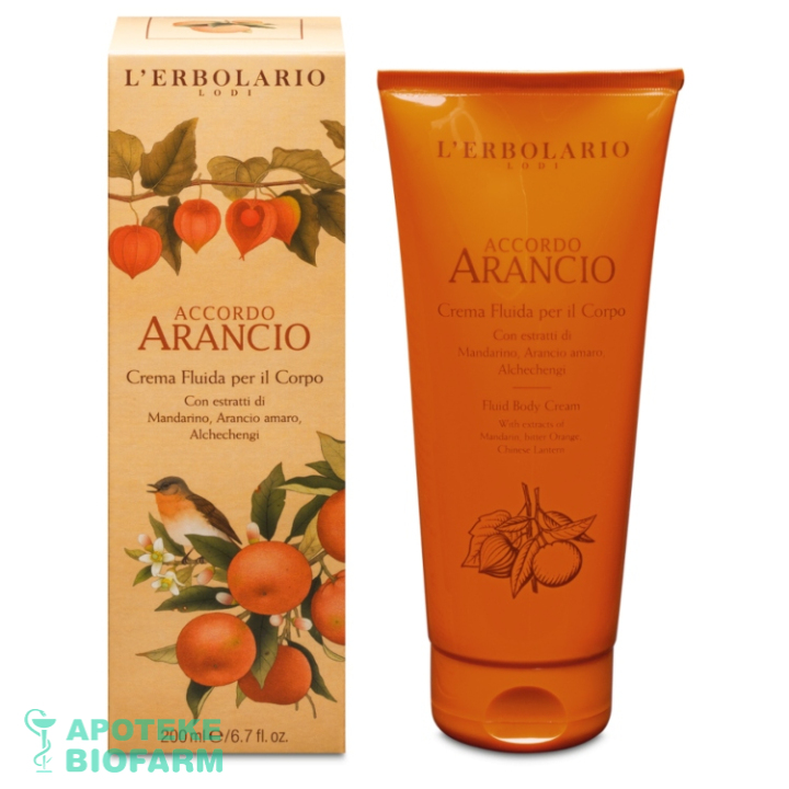 L ERBOLARIO LODI ARANCIO KREMA ZA TELO 200ml L Erbolario Lodi Arancio Krema Za Telo 200Ml