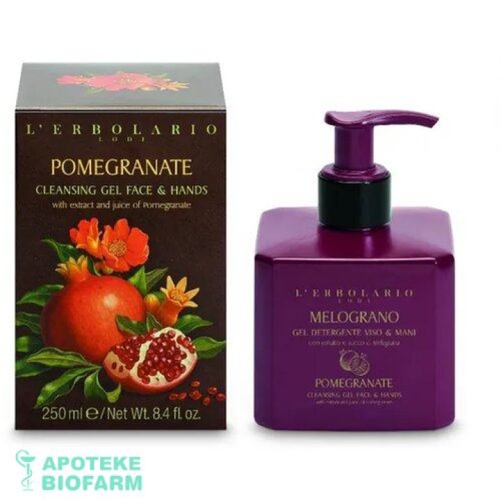 L Erbolario Lodi Pomegranate Gel Za Pranje Lica I Ruku 250 Ml