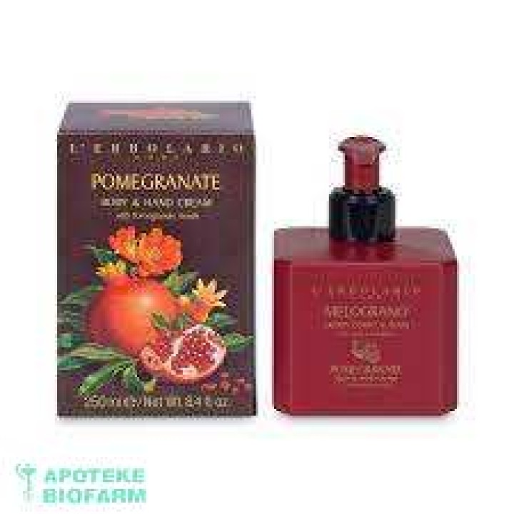 L ERBOLARIO LODI POMEGRANATE KREMA ZA TELO I RUKE 250 ml L Erbolario Lodi Pomegranate Krema Za Telo I Ruke 250 Ml