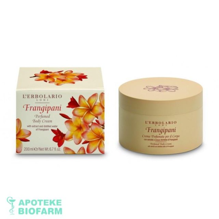 L Erbolario Lodi Frangipani Krema Parfemisana Za Telo 200 Ml