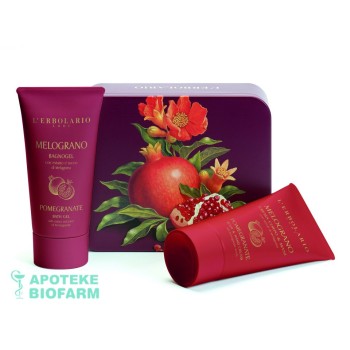 L ERBOLARIO LODI POMEGRANATE MOMENTS SET KUPKA 75 ml &KREMA 75 ml