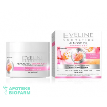 EVELINE KREMA SA BADEMOVIM ULJEM 50ML+ POKLON LAK ZA NOKTE
