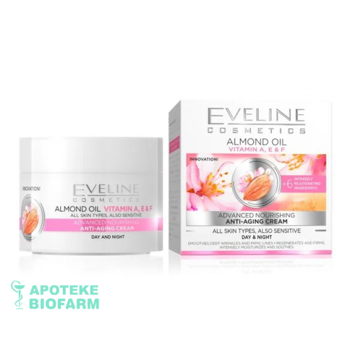 Eveline Krema Sa Bademovim Uljem 50Ml+ Poklon Lak Za Nokte Eveline Krema Sa Bademovim Uljem 50Ml+ Poklon Lak Za Nokte