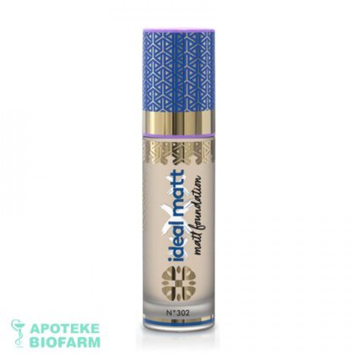 Ingrid Ideal Matt Tečni Puder 302 Light Sun 30Ml Ingrid Ideal Matt Tečni Puder 302 Light Sun 30Ml