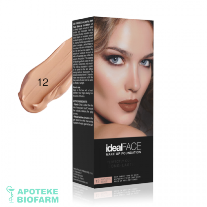 Ingrid Ideal Face Tečni Puder 12 Natural Beige 35Ml