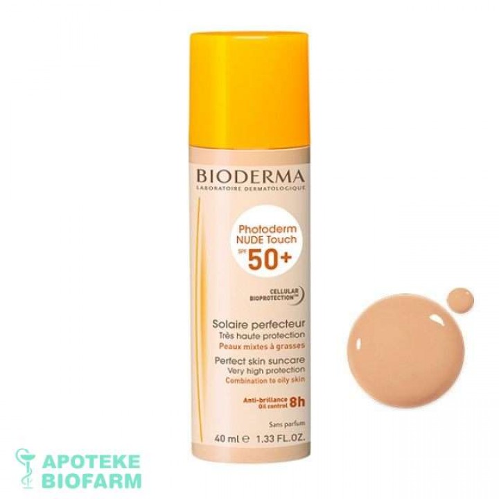 Bioderma Photoderm Nude Touch Light Spf50+ 40Ml Bioderma Photoderm Nude Touch Light Spf50+ 40Ml