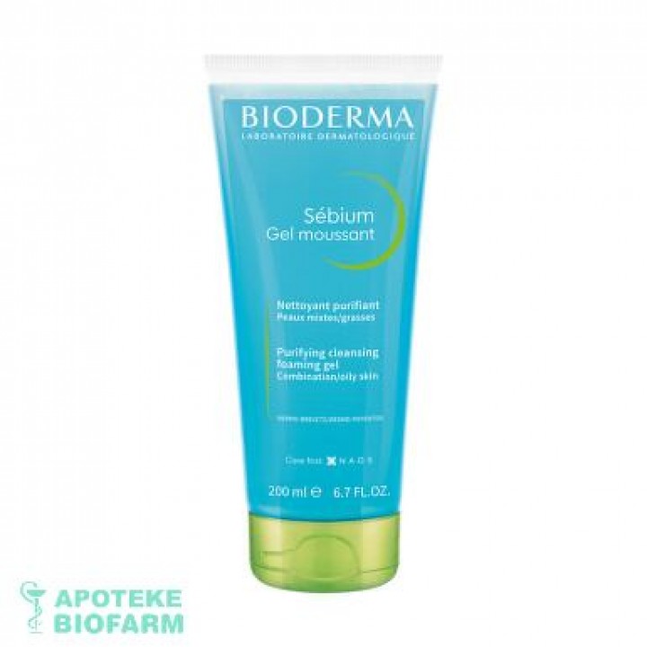 Bioderma Sebium Gel Za Pranje 200Ml Tuba