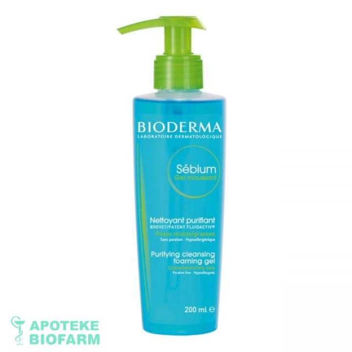 Bioderma Sebium Gel Za Pranje 200Ml Pumpica