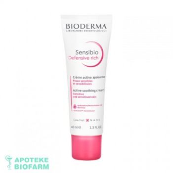 BIODERMA SENSIBIO DEFENSIVE RICH KREM 40ML BIODERMA SENSIBIO DEFENSIVE RICH KREM 40ML