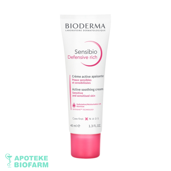 Bioderma Sensibio Defensive Rich Krem 40Ml