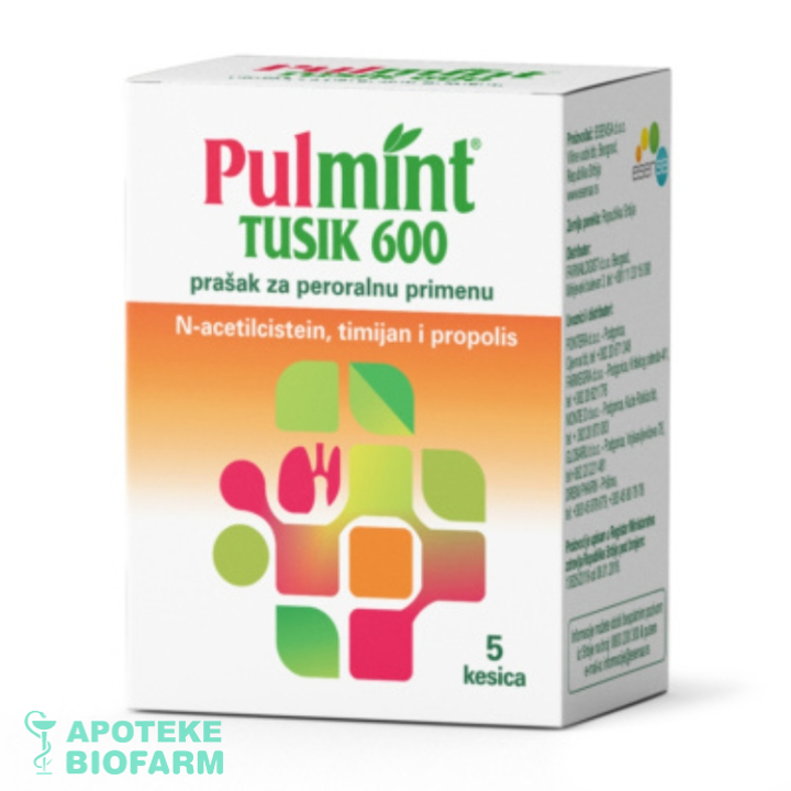 Pulmint Tusik 600 Kesice A5