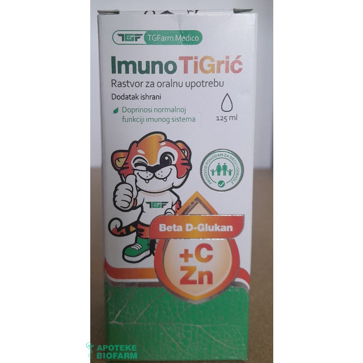 Goti Imuno Tigrić Rastvor 125Ml Goti Imuno Tigrić Rastvor 125Ml