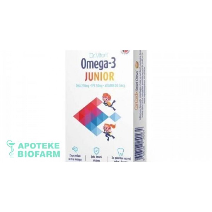 Dr Viton Omega 3 Junior Tablete Za Žvakanje A30
