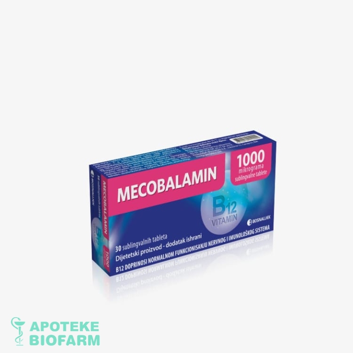 Mecobalamin Sublingvalne Tablete 30X1000Mcg